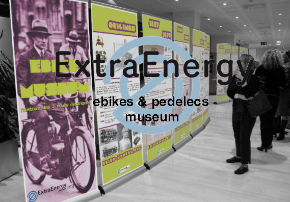 elektrofahrrad, e-bike, pedelec and electric motorcycle mobile museum by ExtraEnergy France